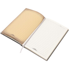 Compacte Leren Journal Met Reliëf - En Elegant Design