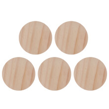 5St Ronde Platen Voor DIY Handwerk Natuurlijke Beige Set