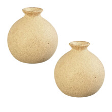 2St Handgemaakt Trendy Bloemenhouder Khaki