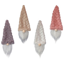 4St Feestelijke Flessenhoezen Xmas Gnoom Pop Decor