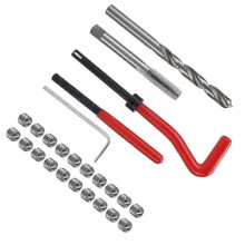 Thread Repair Kit M8x1.25mm Screw Coil Inserts Twist Bit Hex Wrench Tapping Drilling Tool Set 2025 25-26