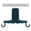1Adhesive Towel Hooks Rack ABS , Draaibaar En 2