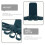 1Adhesive Towel Hooks Rack ABS , Draaibaar En 5