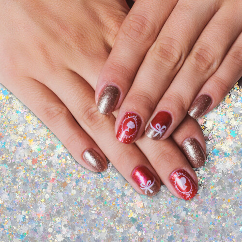 1Manicure Handkussen Met Unieke Glanzende Afwerking
