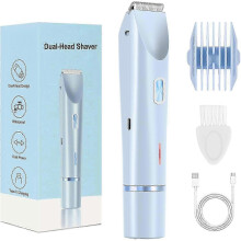 Dual Head Shaver Women, Electric Bikini Trimmer, Wet & Dry Use Hair Removal 25-26