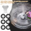 7Pcs Mist Maker Maintenance Kit, Ceramic Disk Ceramic Disk Key Replacement Parts Kits for Fog Machine 2