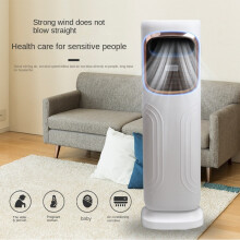 Ventilatore verticale bianco, evaporativo caldo/freddo, funzione spruzzo, uso casa/ufficio
