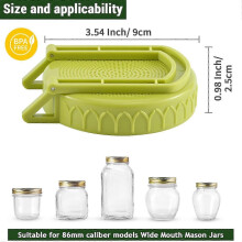 Sprouting Lids with Stand for Easy Growing, Plastic Lid for Wide Mouth Mason Jar, Seed Sprouter for Alfalfa & Broccoli Seeds 25-26