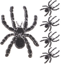 5St Lifelike Spider Patch Voor Feest En Kledingdecoratie