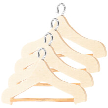 4St Miniatuur Hangers Voor Poppenkleding En Display