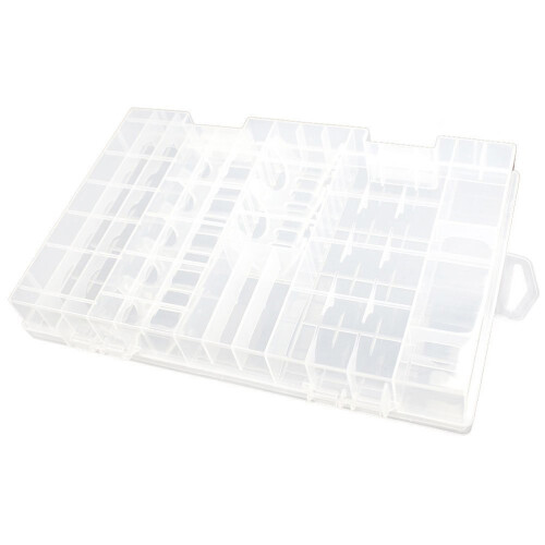 1Battery Storage Case Organizer Duurzaam Hard Kunststof Wit