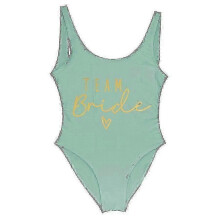 Gold Print Team Bride One-piece Swimsuit Squad Women Swimwear Bachelorette Party Swimsuit Summer Beatchwear Bathing Suit 25-26
