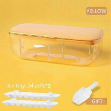 2026 48 Double Silicone Large Capacity Ice Box Ice Storage Ice Box Frozen Ice Artifact of Refrigerator with Cover