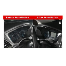 Carbon Fiber Dashboard Frame Trim Dash Panel Cover Trim for Fusion Mondeo 2013-2018( Left Hand Drive )