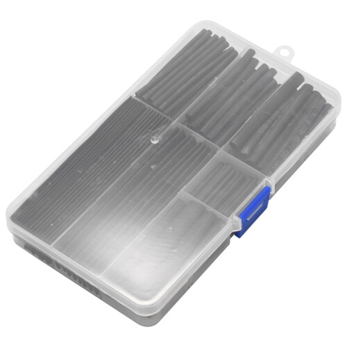 150 St Wire Svart Case Set Krympslang Wrap Tube Assorted Ärmar