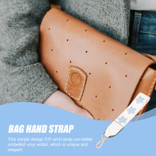 1X Duurzame Polyester Handtas Polsband Witte DIY Vervanging