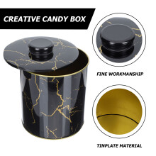 2St Zwarte Tinplate Snoepcontainer Met Voor Cadeau En Party