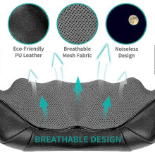 2026 Shiatsu Neck and Back Massager with Soothing Heat Electric Deep Tissue 3D Kneading Massage Pillow for Shoulder Leg Body SZRH A-F