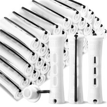 Short Perm Rods for Natural Hair ,Non Slip Plastic Cold Wave Kit,0.63 Inch for Hairdressing Styling Tool 100 Pcs