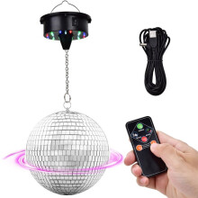 Rotating 6in Disco with Motor,6-12RPM Adjustable Spend ,Disco Light for DJ Bands Weddings Party Birthday Christmas