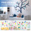 1Vel Muursticker Woonkamer of 4