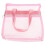 Roze Mesh Toilettas En Strand 1