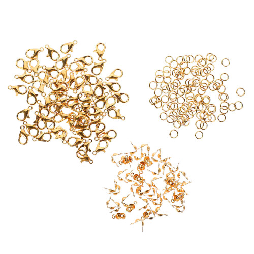 100Sets Lobster Sluitingen En Open Ringen Voor DIY Sieraden