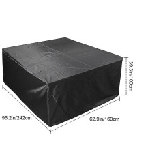 242*162*100cm Patio Furniture Covers, Outdoor Furniture Covers Made Of 210d