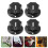 4St Volume Control Knobs Voor Elektrische Gitaar Zwart 6
