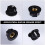 4St Volume Control Knobs Voor Elektrische Gitaar Zwart 4