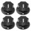 4St Volume Control Knobs Voor Elektrische Gitaar Zwart 5