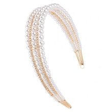 1Handgemaakt Gouden Parel Haarband Stijlvol Vrouwelijk Accessoire