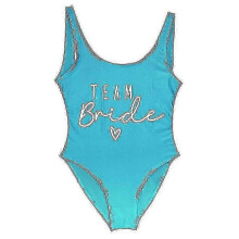 Gold Print Team Bride One-piece Swimsuit Squad Women Swimwear Bachelorette Party Swimsuit Summer Beatchwear Bathing Suit 25-26