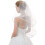 Brautschleier doppellagig, beige 1