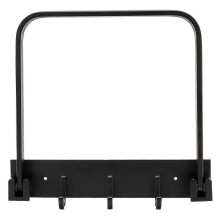 2026 Wall Mounted Towel Rail Rack Wall Hanging Towel Holder Bathroom Accessories Black