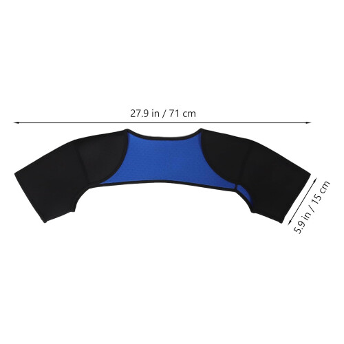 Andningsbart axelskydd för atletisk axel, 2-pack, justerbart axelskydd 1