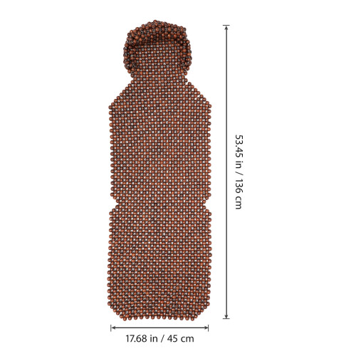 Stoelkussen Hout Kralen Koel Comfortabel 1