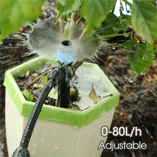 360 Degree Rotating Garden Sprinkler with Emitters for Efficient Irrigation
