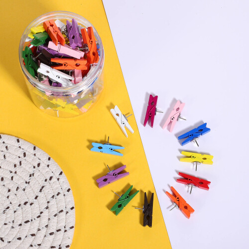 100St Decoratieve Push Tacks Met Clips Voor Prikbord 2