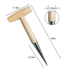 2026 Hand Dibber, Stainless Steel Sow Dibbler, Garden Hole Punch Planting Tool