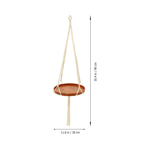 Macrame Bloempotrek, Multifunctionele Hangende Plantenstandaard 1