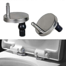 1 Pair Toilet Seat Hinge, Toilet Seat Hinge Fixings, Toilet Seat Fixing Part Top Fixing Universal Fixing Bolt Expansion 25-26