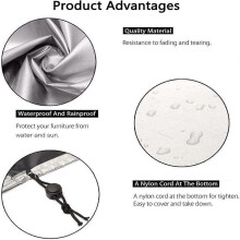Patio Furniture Covers, 118x52x39in/LxWxH Outdoor Furniture Cover Waterproof,