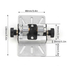 Punch Holder Drill Carving Bed Tool with Clamp Table Bench Silver 26-27s