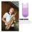 1St Saxofoon Duimrustmat Met Antislip Siliconencover Paars 6