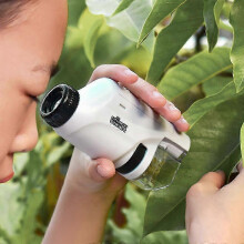 Handheld Microscope 60-120x Pocket Microscope for Children Led Light Portable Mini Microscope Gift for Kids 2025