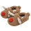 1Paar Knusse Indoor Slippers Met Antislipzool Bruin 7