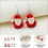 4Paren Kerst Oorbellen Dames Met Diverse Xmas Designs 3