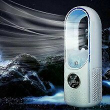 (White) Portable Air Conditioner Small Air Conditioner Fan Office Home Desktop