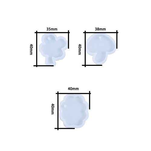 3St Wit Siliconen Hanger Mal Voor Creatief Sieraden 1